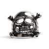 Stainless Steel Skull And Crossbones Ring / SCR3049