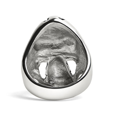 Detaillierter Schädel Edelstahlring/SCR3053