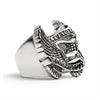 Stainless Steel "Live To Ride" "Ride To Live" Eagle Biker Ring / SCR3077