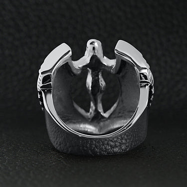 Stainless Steel Large Nude Angel Ring / SCR4004