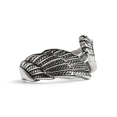 Stainless Steel Angel Wings Ring / SCR4013