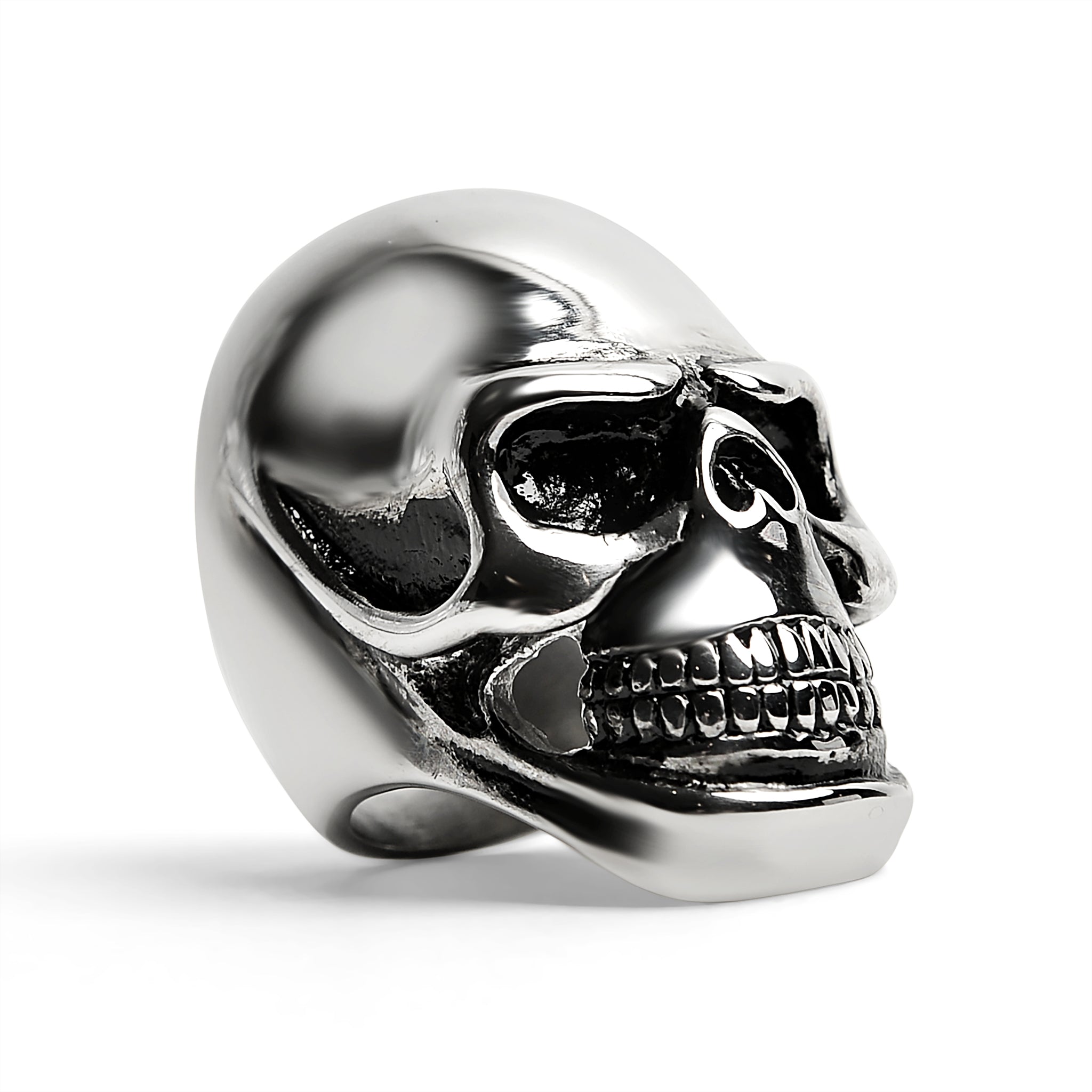 Rostfritt stål Grinning Skull Ring / SCR4024