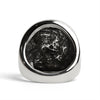Stainless Steel Two-Faced Skull Ring / SCR4030