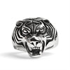 Stainless Steel Snarling Tiger Ring / SCR4037