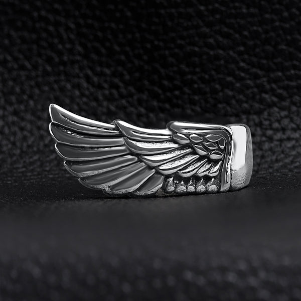 Detailed Wing Stainless Steel Ring / SCR4039