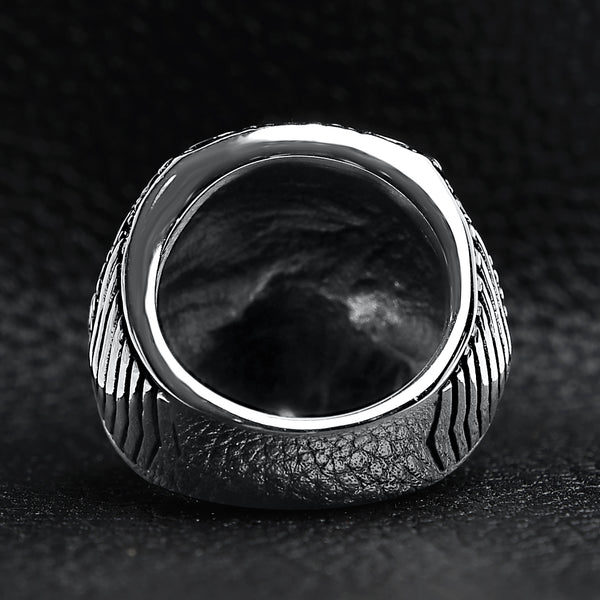 Detailed Skull Stainless Steel Ring / SCR4042