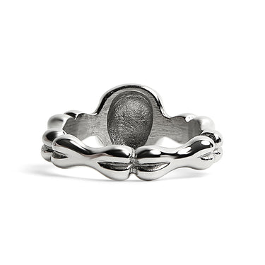 Skull et ons en acier inoxydable Ring Women's/SCR4099