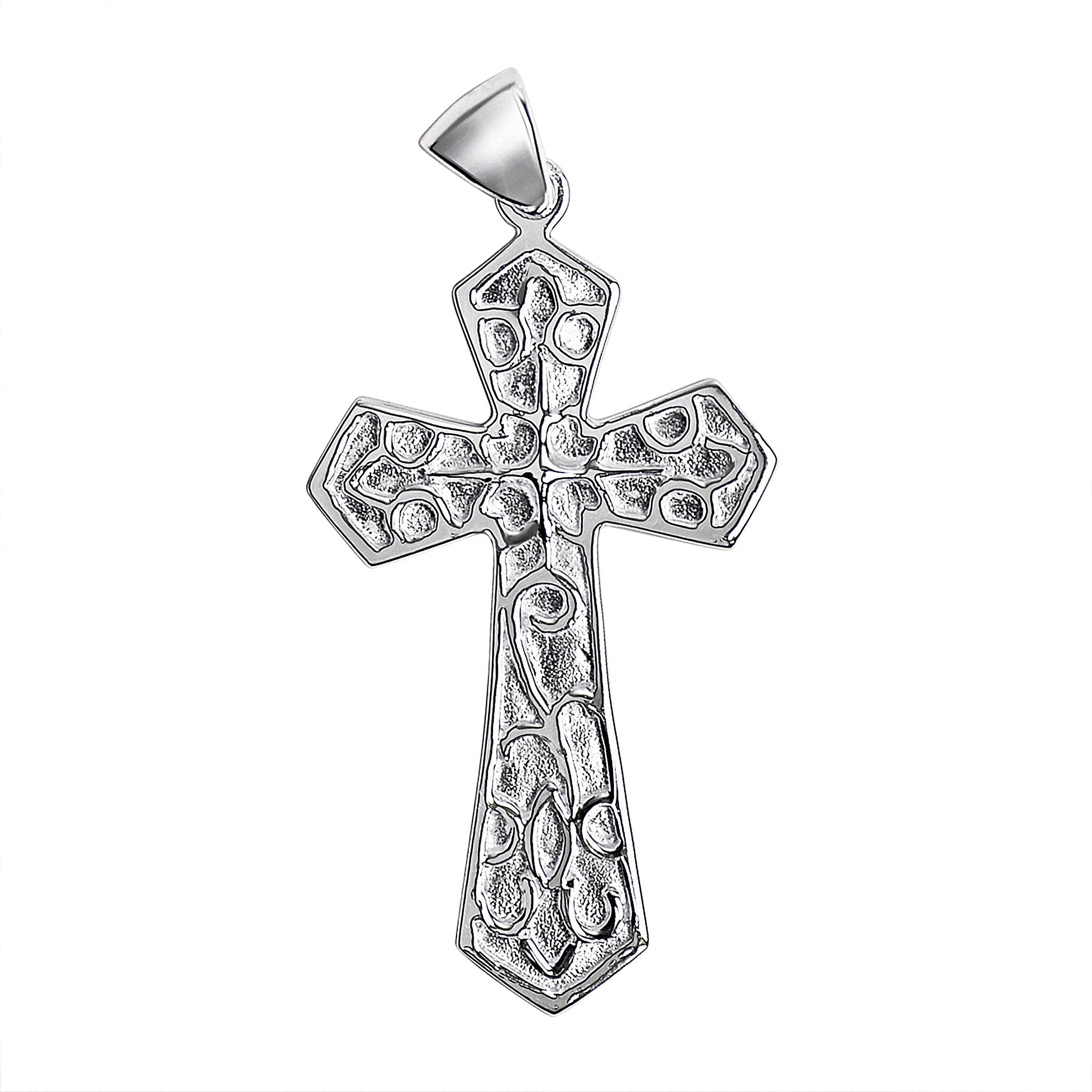 Sterling Silver Filigree Cross Pendant / SSP0014-925 sterling silver pendant- Black Friday Gift- silver pendent- nackles pendent- Silver Disc Pendant