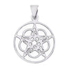 Sterling Silver Seed of Life Pentagram Star Pendant / SSP0036-sterling silver pendant- .925 sterling silver pendant- Black Friday Gift- silver pendent- necklace pendent