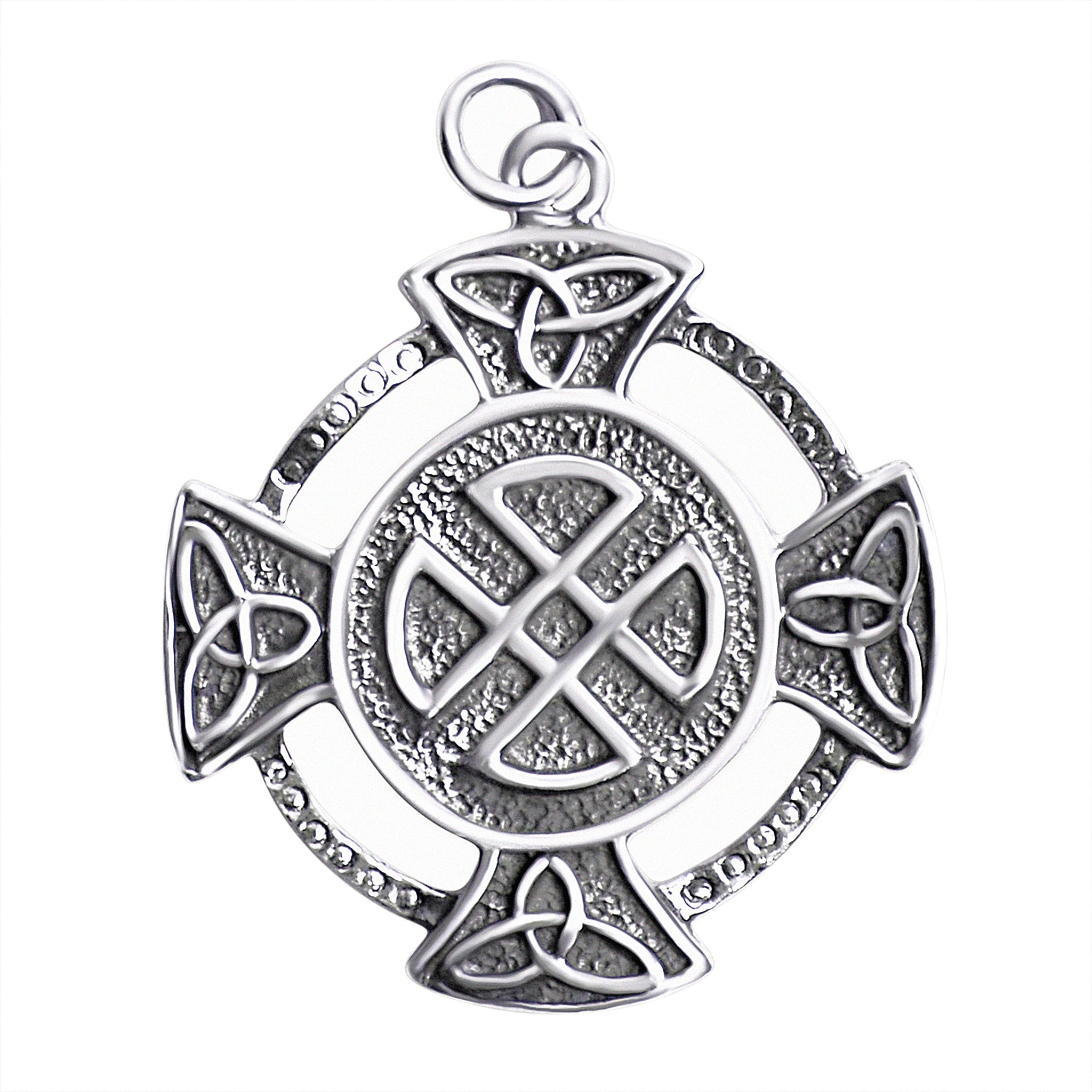 Sterling Silver Celtic Quaternary Knot Cross Pendant / SSP0039-sterling silver pendant- .925 sterling silver pendant- Black Friday Gift- silver pendent- necklace pendent