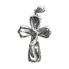 Sterling Silver Crucifix Cross Pendant / SSP0082-Bridesmaid Gift- Silver Cross Pendant- Handmade Silver Necklace- Hypoallergenic Jewelry- Charm Pendent