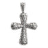 Sterling Silver Cobblestone Cross Pendant / SSP0088-Silver Cross Pendant- Handmade Silver Necklace- Hypoallergenic Jewelry- Charm Pendent- Handmade Pendant