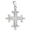 Sterling Silver Greek Cross Pendant / SSP0089-Silver Disc Pendant- Bridesmaid Gift- Silver Cross Pendant- Handmade Silver Necklace- Hypoallergenic Jewelry