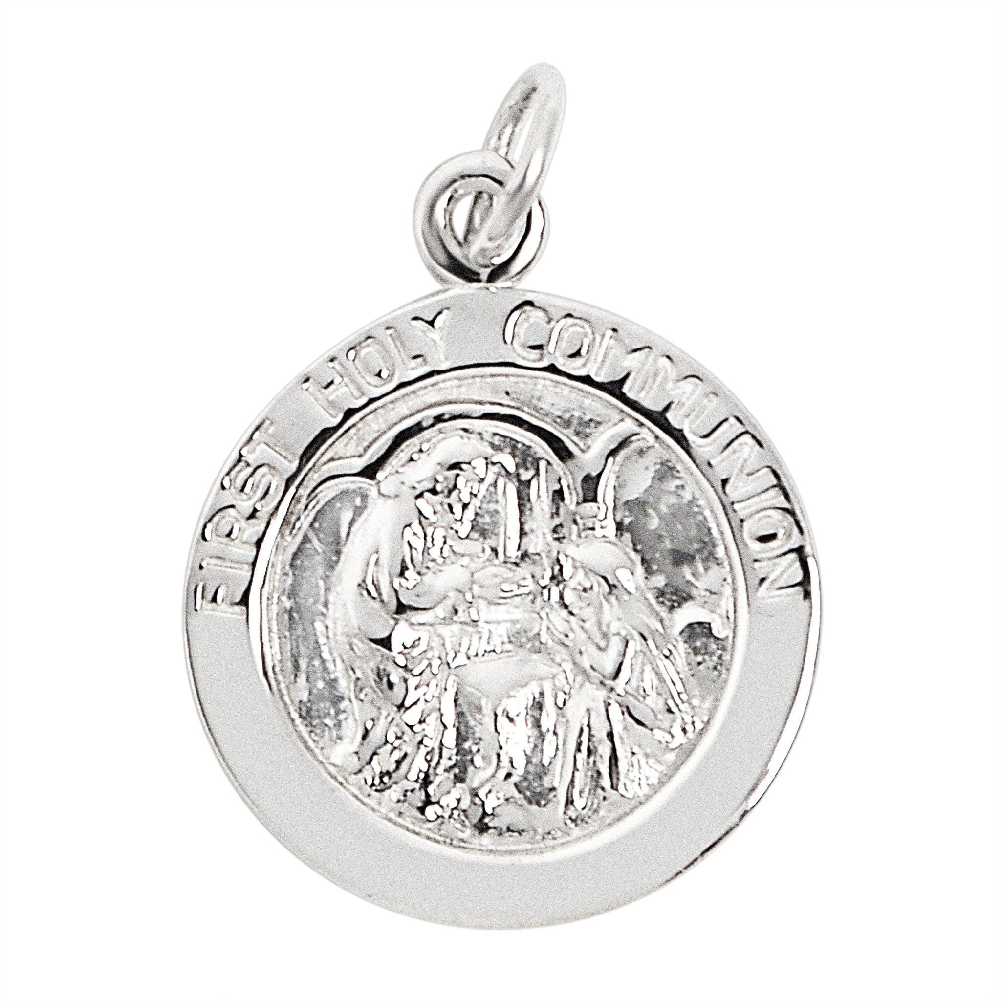 Sterling Silver "First Holy Communion" Pendant / SSP0170-Handmade Silver Necklace- Hypoallergenic Jewelry- Charm Pendent- Handmade Pendant- Gift Pendent