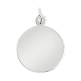 Sterling silver "Confirmation" pendant, back view.