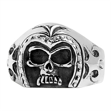 Sterling Silver Medieval Knight Warrior Skull Ring / SSR0019-sterling silver pendant- .925 sterling silver pendant- Black Friday Gift- silver pendant- necklace pendant