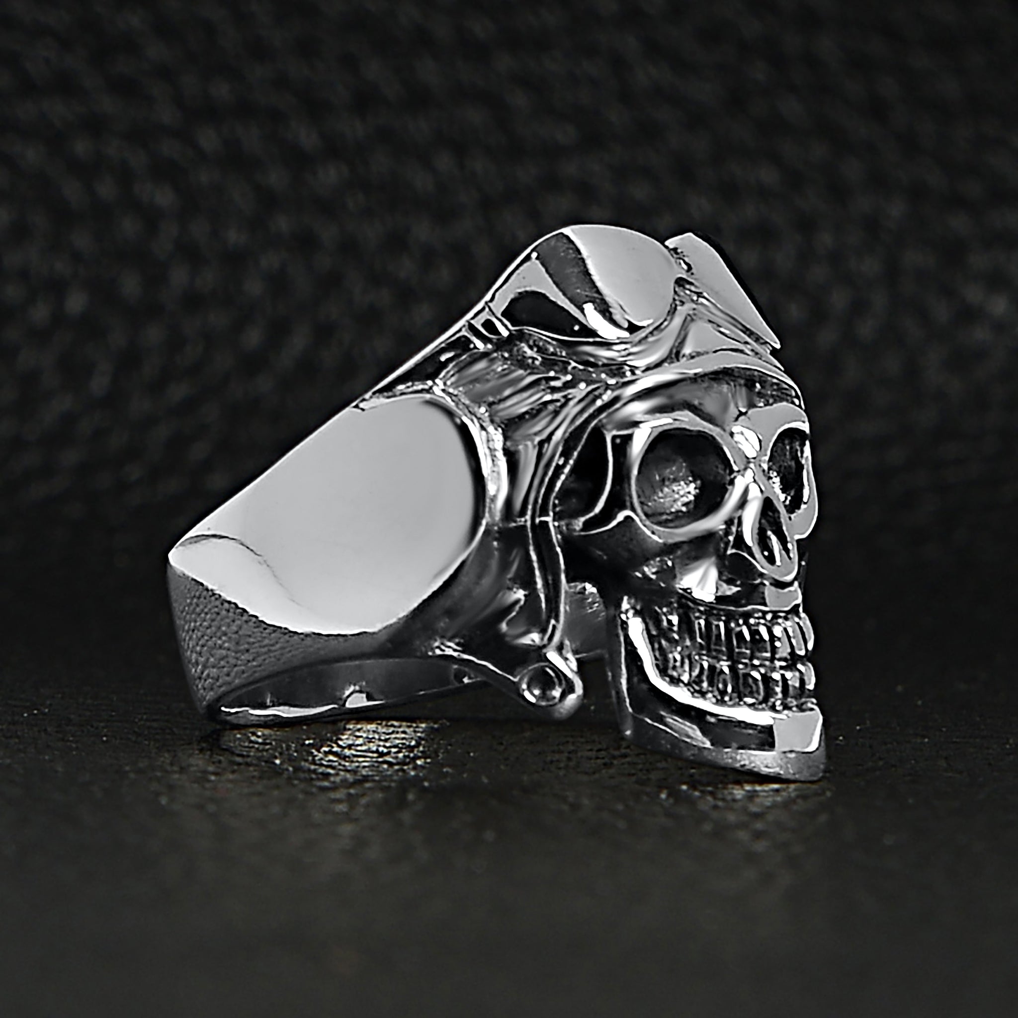 Sterling Silver Polit Skull Ring Ssr0020 | Wholesale Jewelry Website