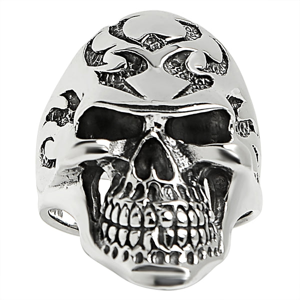 Sterling Silver Skull Ring Ssr0026