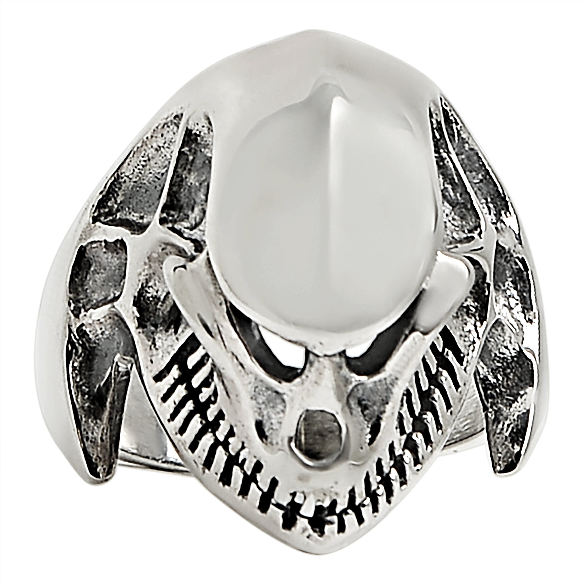 Sterling Silver Alien Skull Ring / SSR0062-sterling silver pendant- .925 sterling silver pendant- Black Friday Gift- silver pendant- necklace pendant