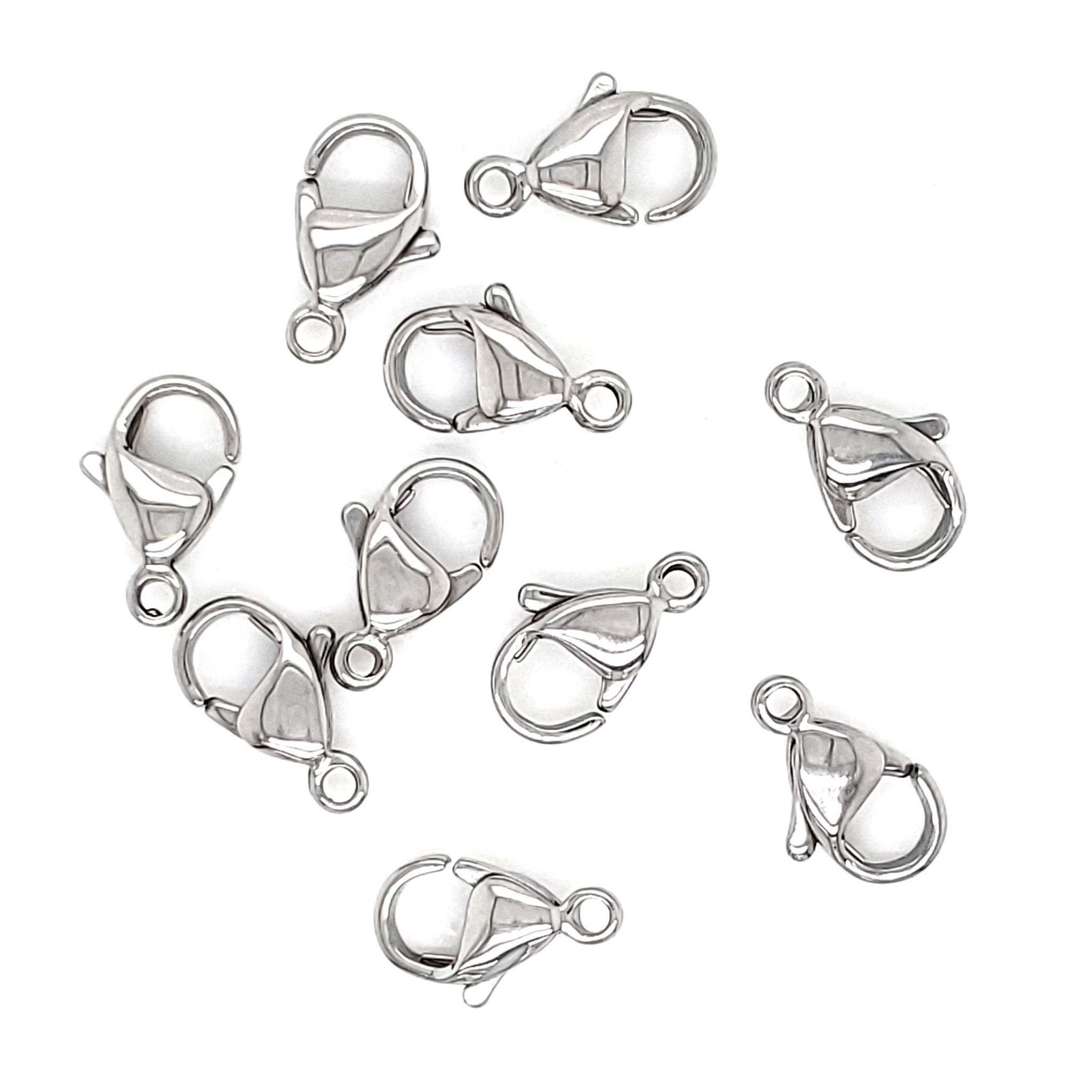 Wholesale SUNNYCLUE 1 Box 240Pcs Lobster Clasps Lobster Clasp Bulk 304  Stainless Steel Lobster Claw Clasps Necklace Bracelet Clasp Fasteners Hook  Lobster Claw Clasp for Jewelry Making Women DIY Craft Supplies 