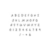 Uppercase Alphabet Stamp Set With Numbers / DIY0013