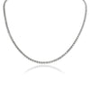 Stainless Steel CZ Tennis Chain Necklace With 2" Extension / TNN0001