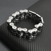 Stainless Steel and Black Bike Chain Bracelet / WCB1015