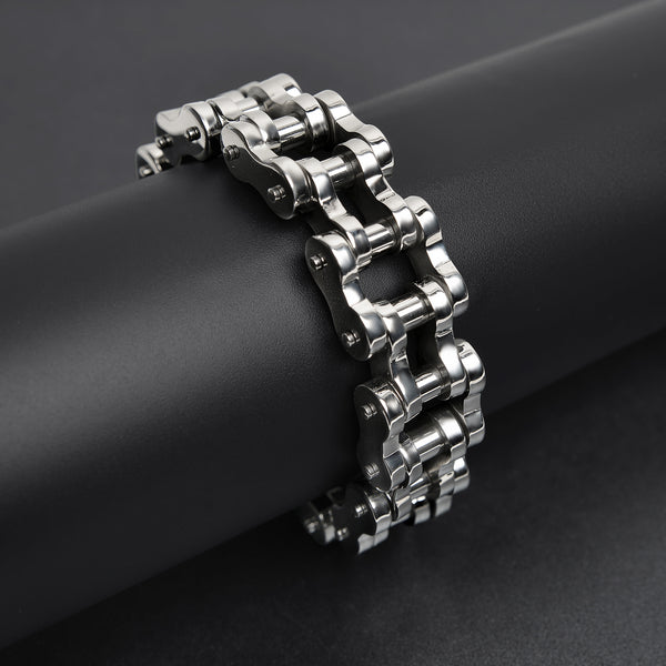 Stainless Steel Large Bike Chain Bracelet / WCB1016