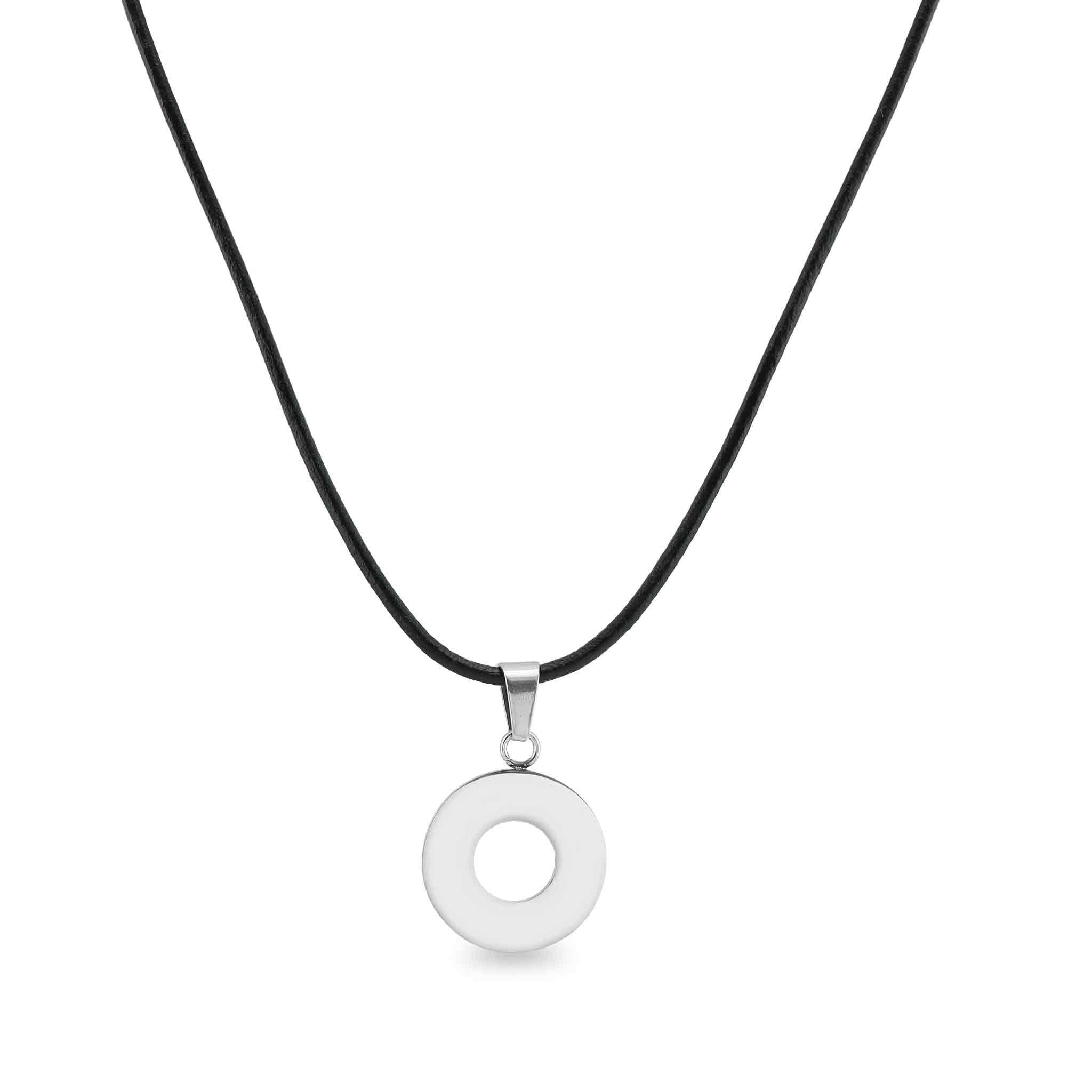 Washer Leather Necklace / WN0002