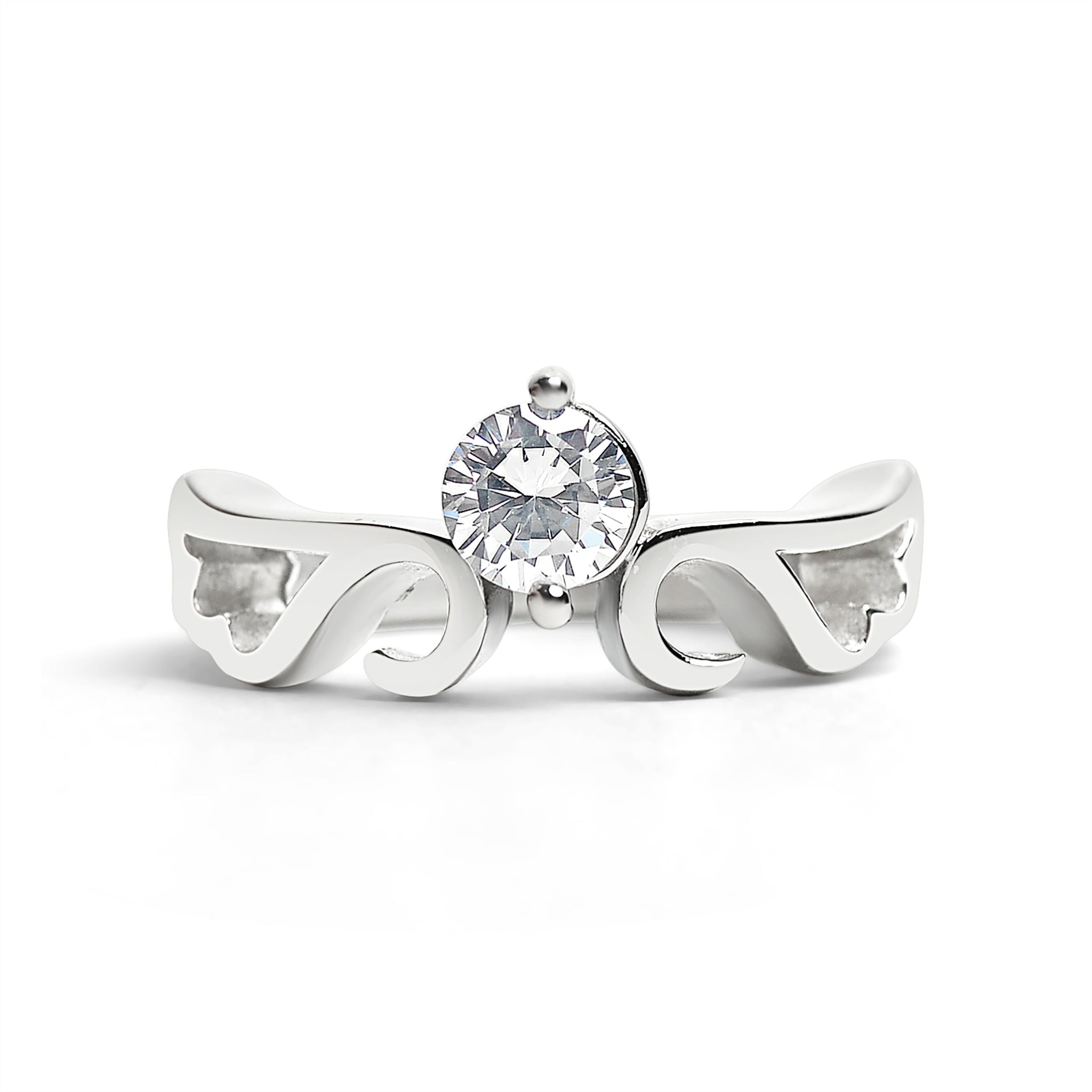 CZ Center Stone Stainless Steel Ring