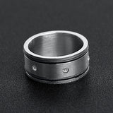 CZ Stones With Rubber Accents Ring Lifestyle
