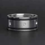 CZ Stones With Rubber Accents Ring Lifestyle