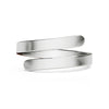Stainless Steel Blank Engravable 2 Name Wrap Ring / ZRJ9016