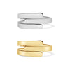 Stainless Steel Blank Engravable 3 Name Wrap Ring / ZRJ9018