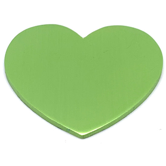 Blank Green Aluminum Heart / ALM0013