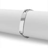 Stainless Steel Blank ID Curved Bar Bracelet / BRJ9044