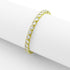 Gold PVD Coated Over Brass Cubic Zirconia Tennis Bracelet / BRJ9086