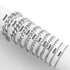 Stainless Steel Diamond Cut Curb Chain Bracelet or Anklet / BRJ9095