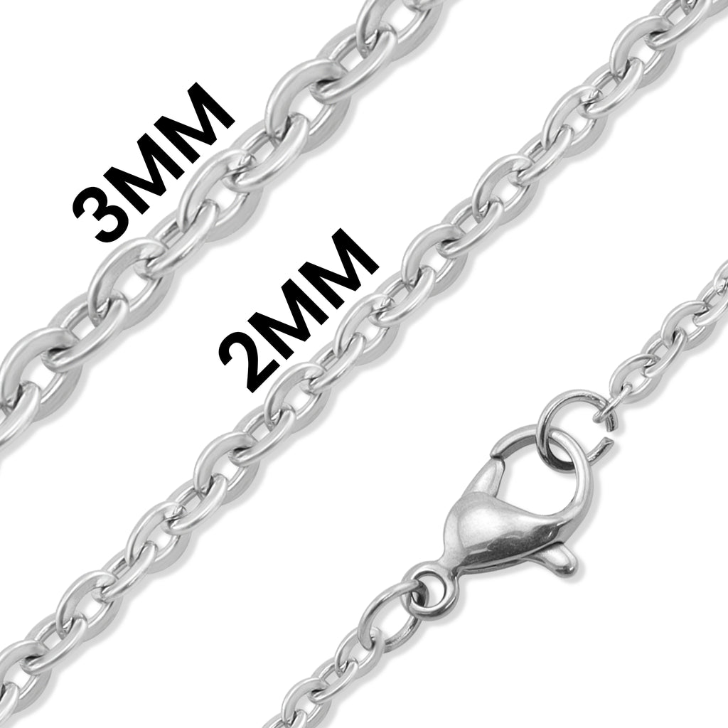 Stainless Steel Oval Loop Chain Chj2109 Wholesale Jewelry site