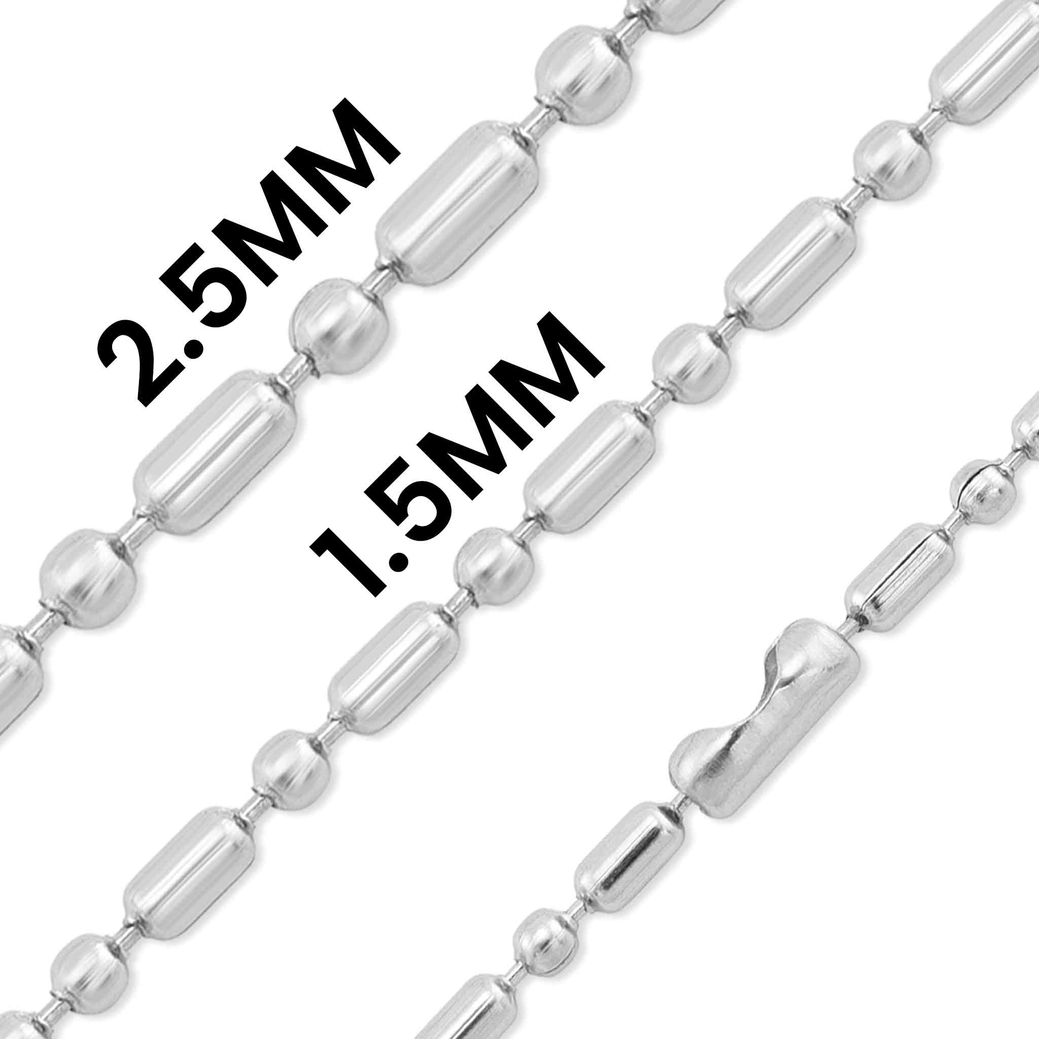 Stainless Steel Ball Bar Bead Chain Chj2111 – Wholesale Jewelry Website