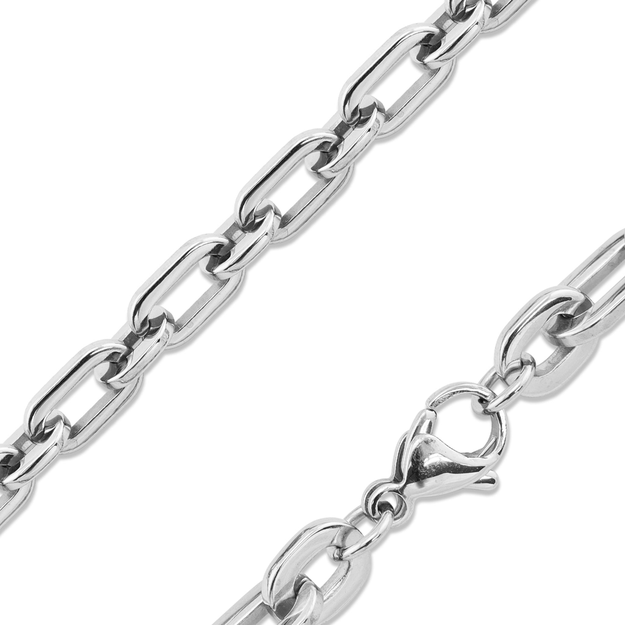 Stainless Steel Chain Ring Loop Necklace / CHN2454
