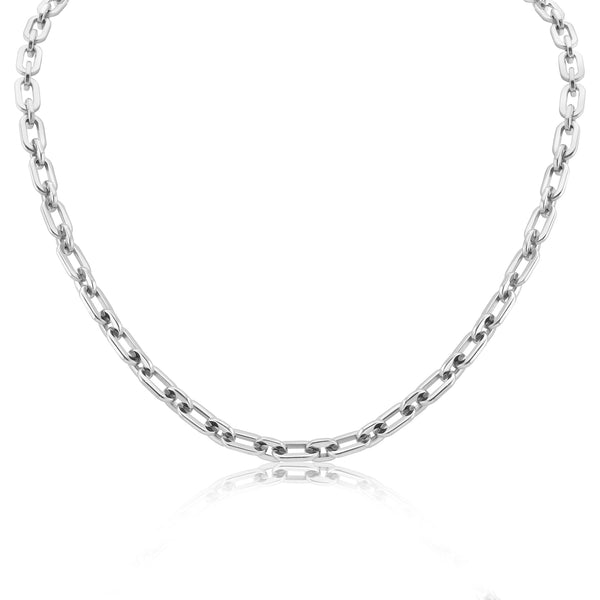 Stainless Steel Chain Ring Loop Necklace / CHN2454