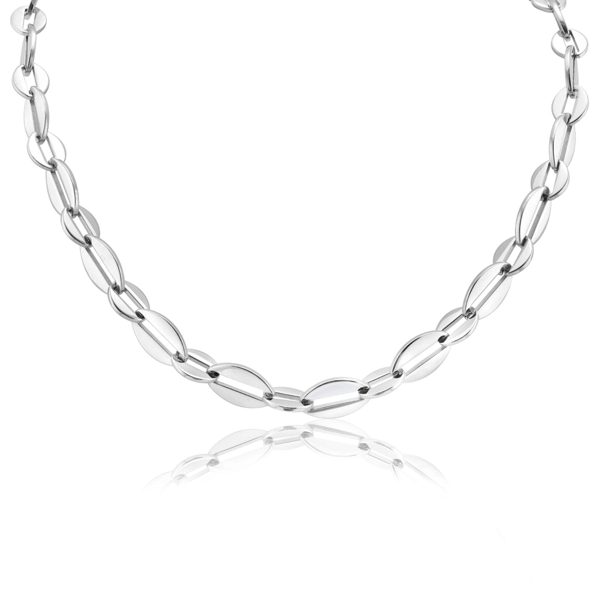 Necklaces Stainless Steel Chain Oval Loop Necklace Chn2463 Wholesale Jewelry Website Unisex