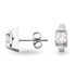 Stainless Steel Clamp CZ Center Earrings / ERC0004