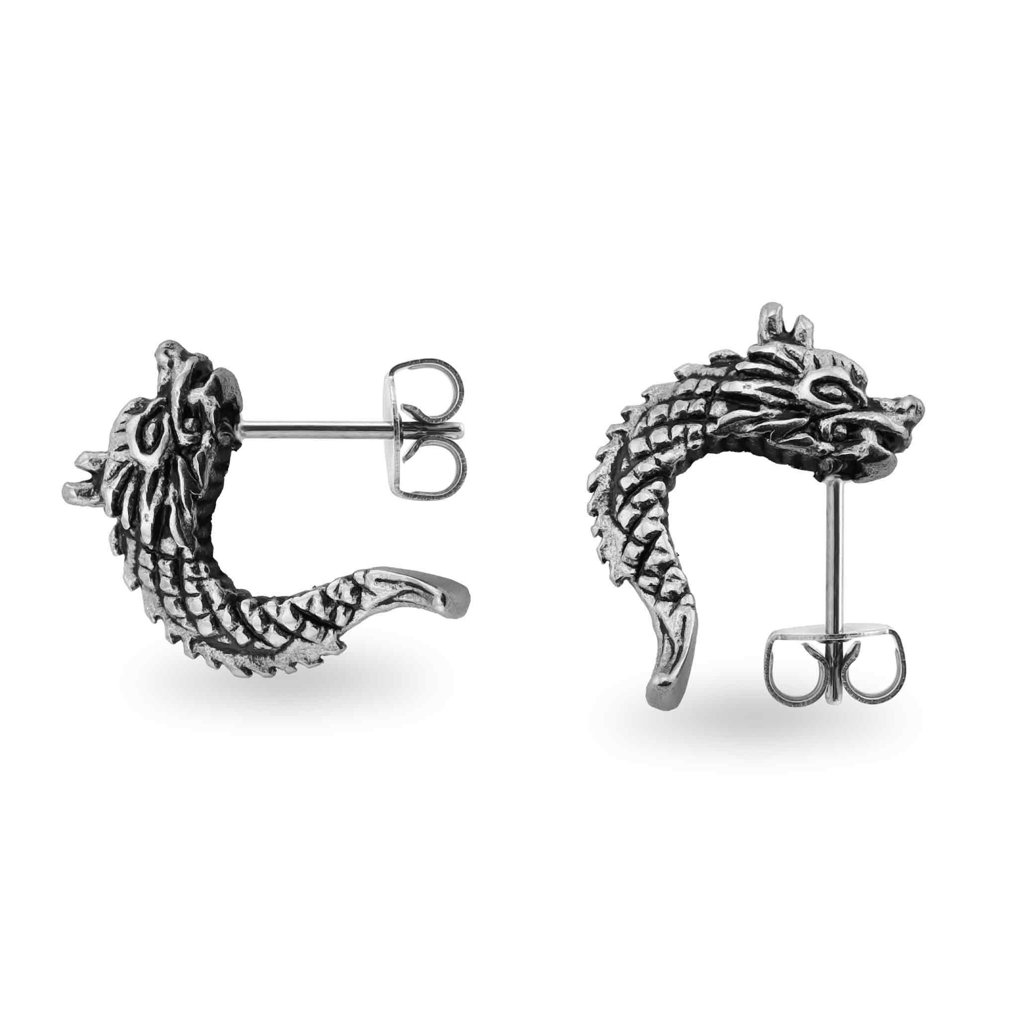 Stainless Steel Dragon Post Earrings / ERC1001