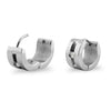 Stainless Steel CZ Hinged Hoop Earrings / ERJ2018