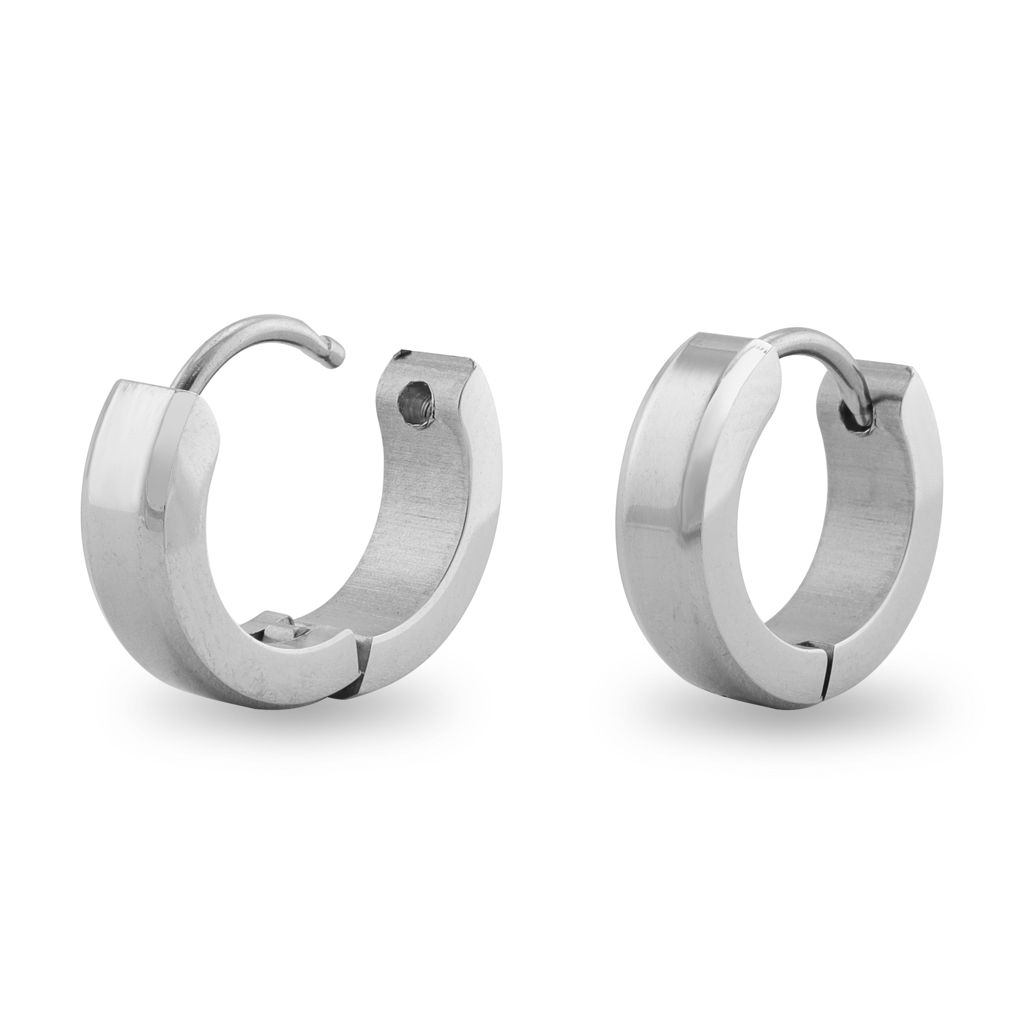 Stainless Steel Hinged Hoop Earrings / ERJ2102