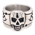 Highly Polished Skull Stainless Steel Ring / KRJ2284-stainless steel jewelries- stainless steel jewelry mens- stainless steel good for jewelry- stainless steel jewelry for women- womens stainless steel jewelry