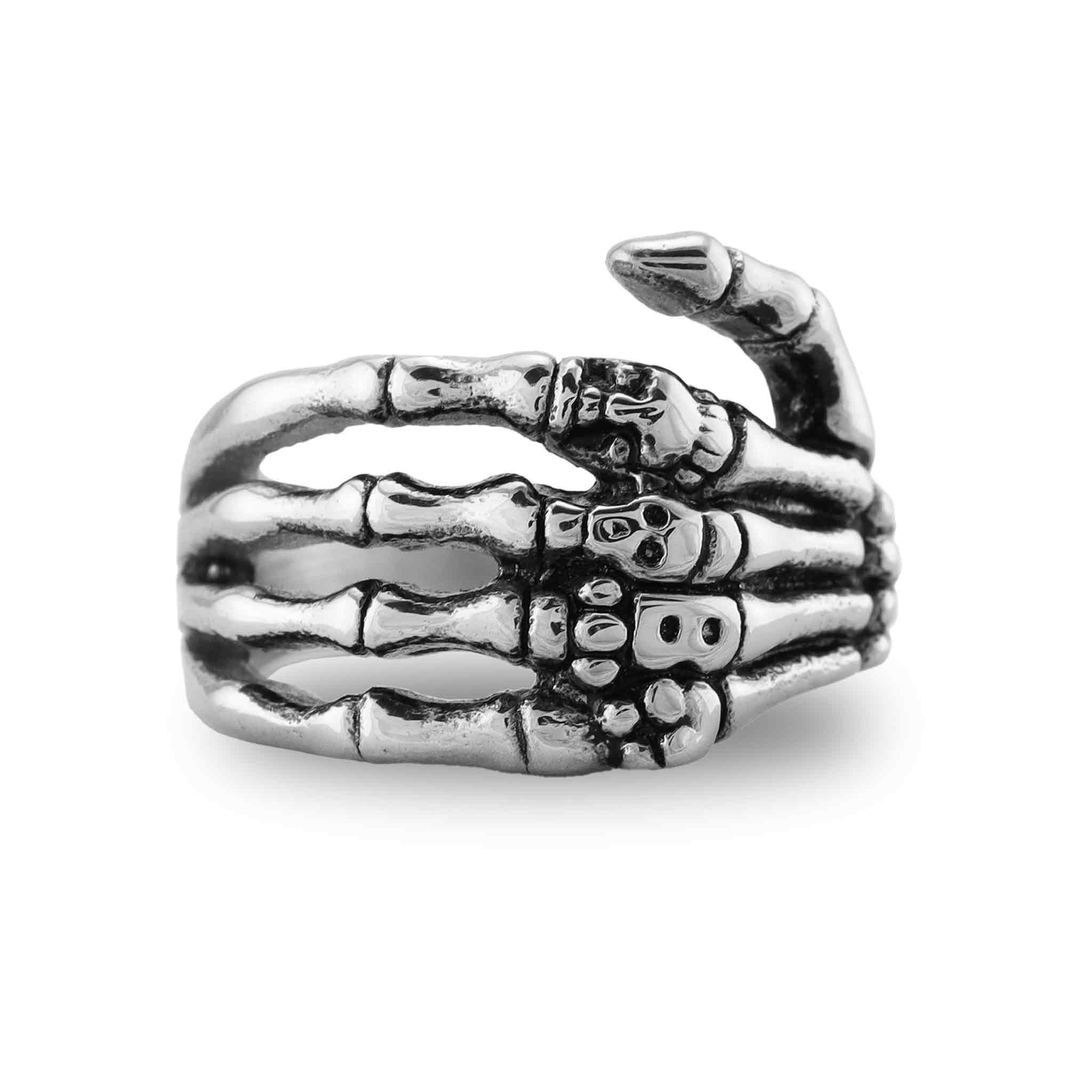 Dropship Unique Exaggerate Skull Bracelet With Rings Skeleton Hand Harness  Slave Bracelet Punk Ghost Claw Skeleton Accessories For Festival Cosplay  Costume to Sell Online at a Lower Price | Doba
