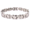 Stainless Steel Magnetic Hugs & Kisses Bracelet / MBL0030-stainless steel jewelry made in china- wholesale stainless steel jewelry- does stainless steel jewelry tarnish- stainless steel jewelry good- stainless steel jewelry cleaner